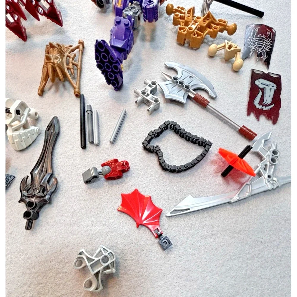 LEGO Bionicle Lot - 2000s Figures / Parts / Accessories - Used As-Is   13lbs